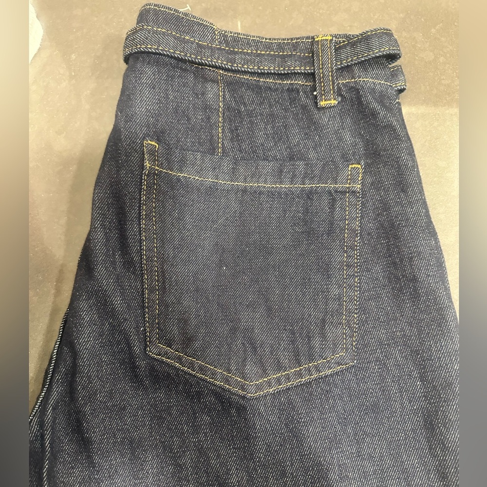 Zara NWT denim jeans . Wide leg with seam down legs. Cute style! - Picture 8 of 14
